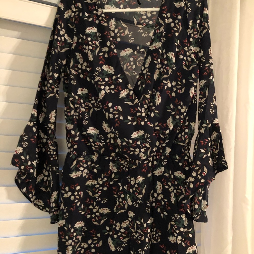 Flowered romper